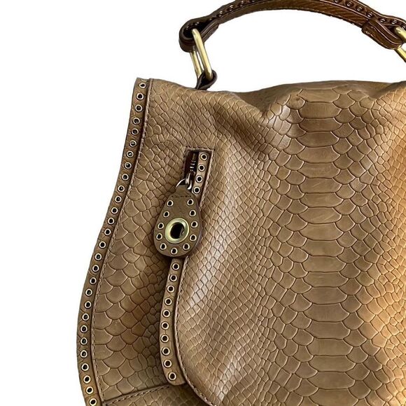 REBECCA MINKOFF Vanity Saddle faux snakeskin purse - Picture 2 of 12